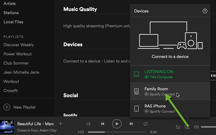 Sonos connected, but be selected under "Devi... - The Spotify Community