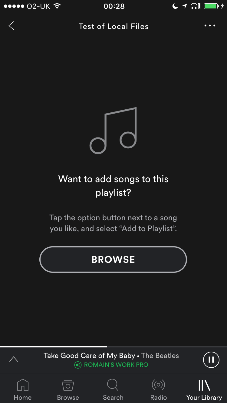 spotify not downloading local files