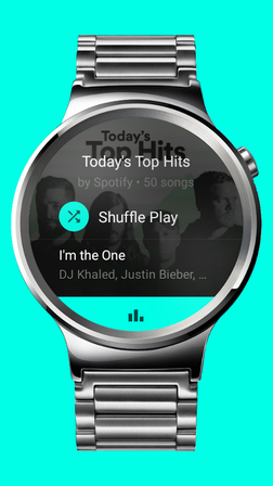 Android wear 2.0 sales spotify