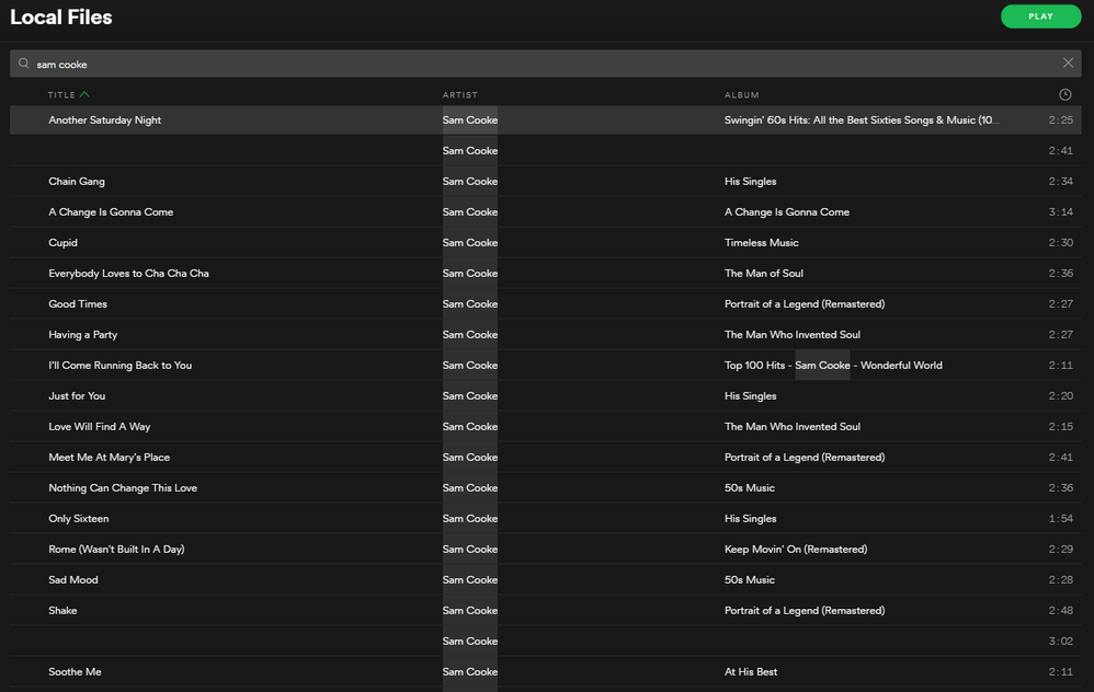 Sam Cooke tracks missing names in Spotify local files.PNG