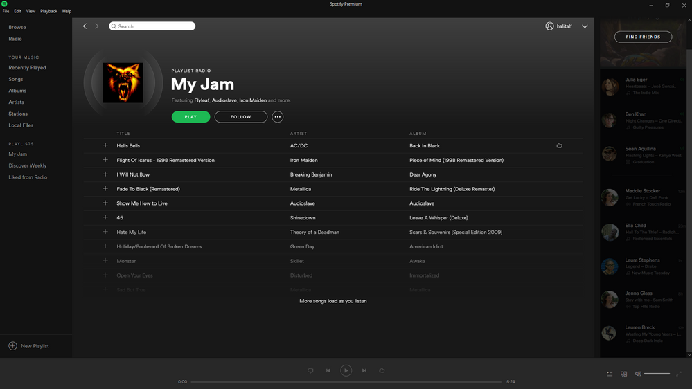 When I hit Play/Pause or Next from the keyboard or the Spotify client http://prntscr.com/fkrl1z