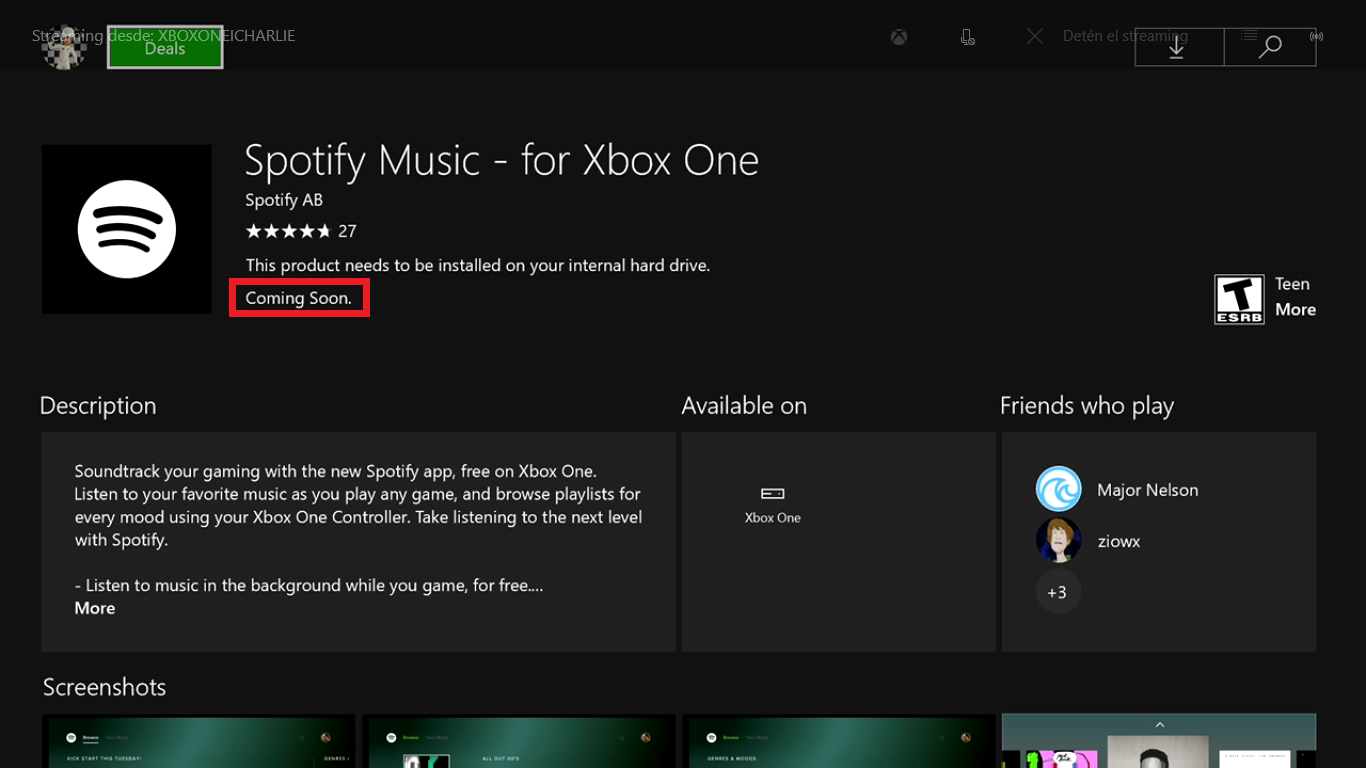 Spotify Xbox One app - The Spotify Community