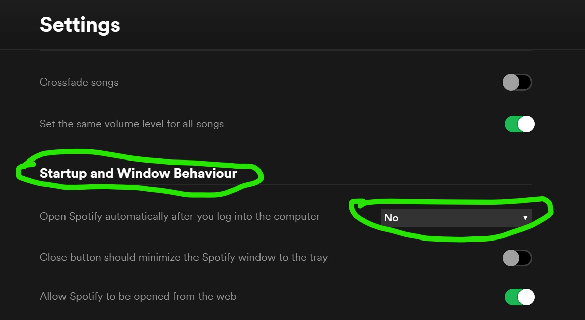 Spotify starts at boot up without permission - The Spotify Community