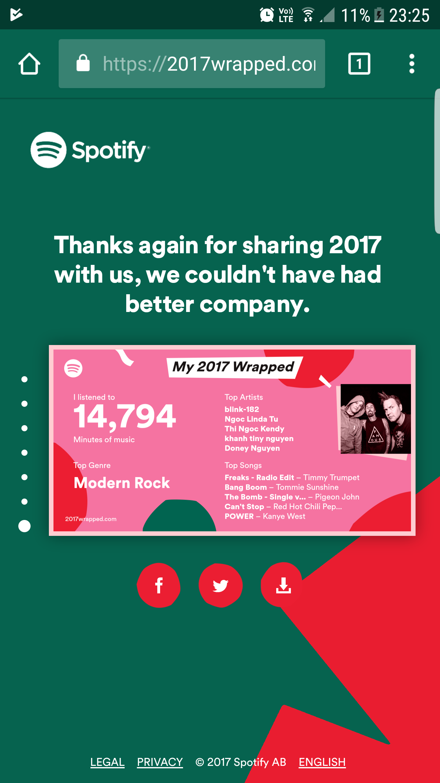 Your 2017 Wrapped - Page 2 - The Spotify Community