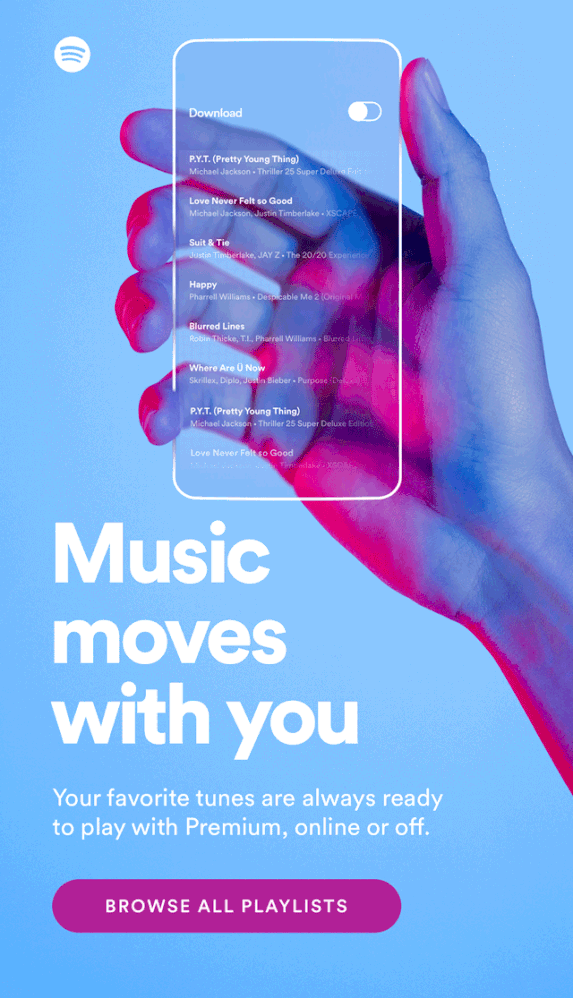 Try this new exciting Service, Spotify, they allow you to take your music where ever you go. Oh hold on, no they don't they LIMIT it. Not mentioned in todays email ad???