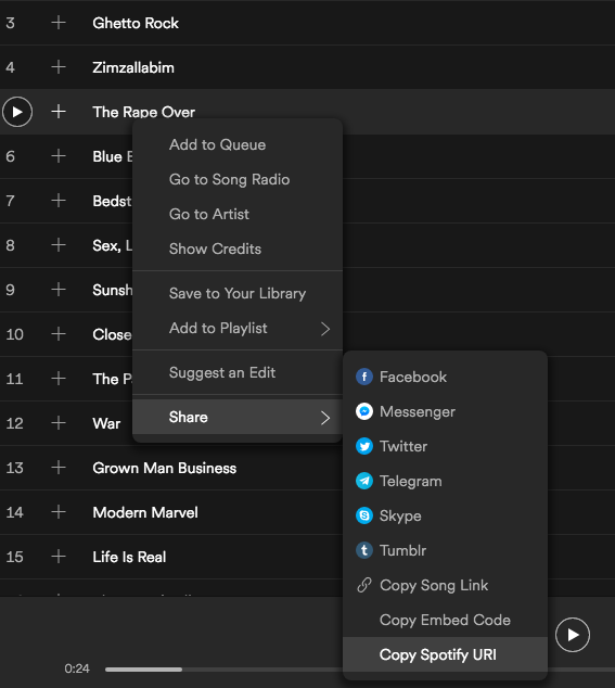 open.spotify.com links in desktop app 