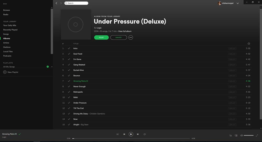 download album from spotify