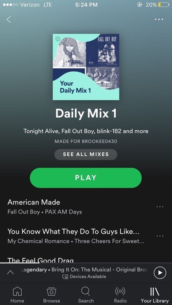 Daily Mix Spotify App