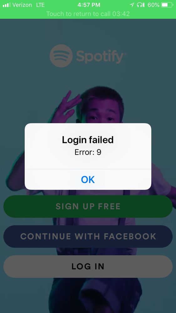Spotify App Not Letting Me Login
