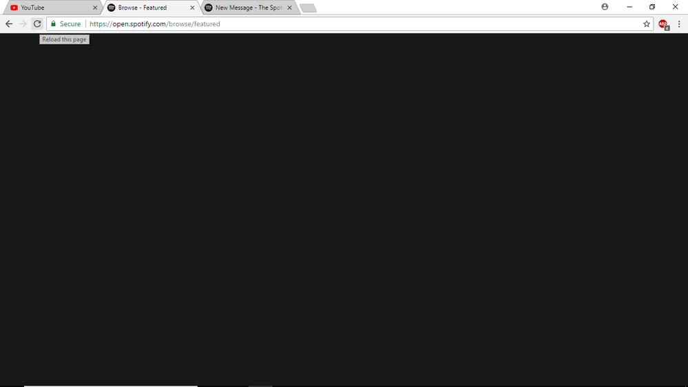Then after a few seconds it just completely blacks out.