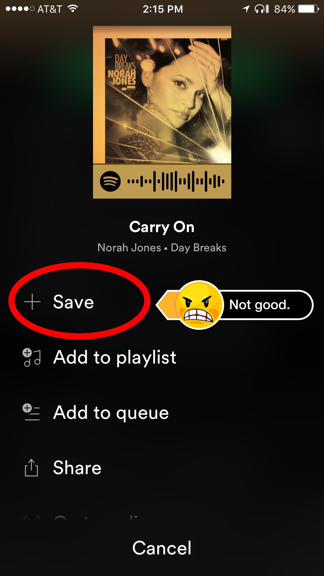 Remove from playlist function missing in ios The Spotify