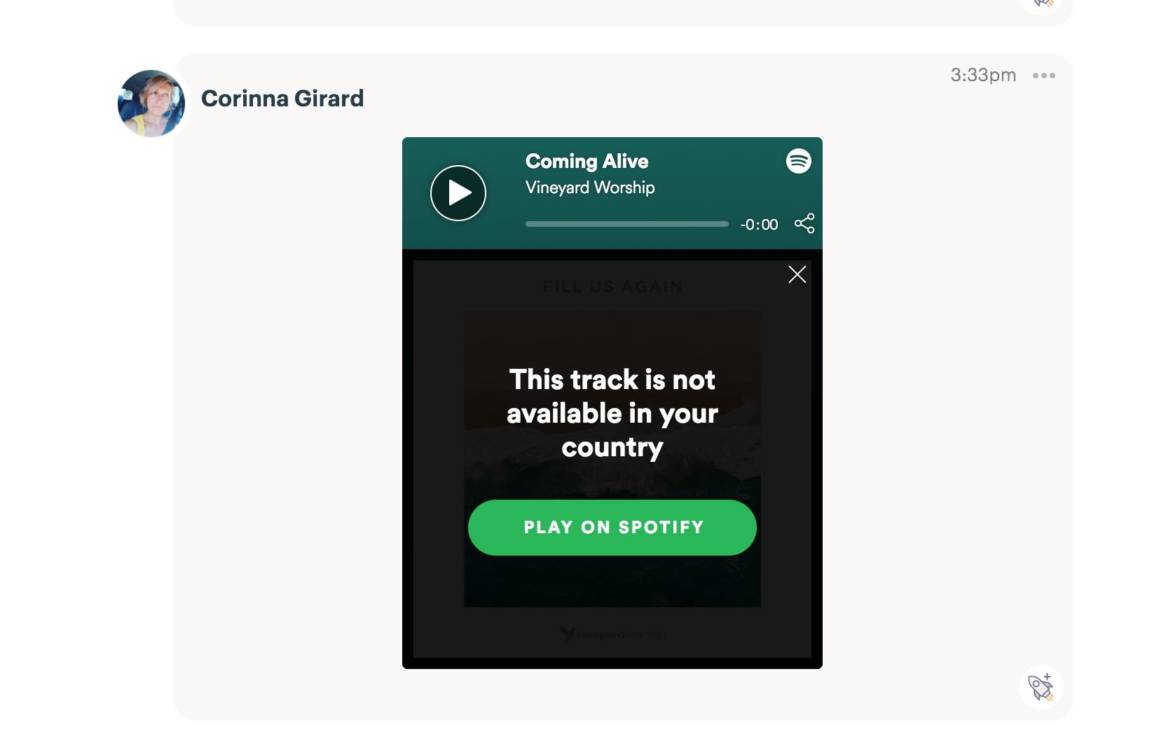 Spotify is currently not available in your country.