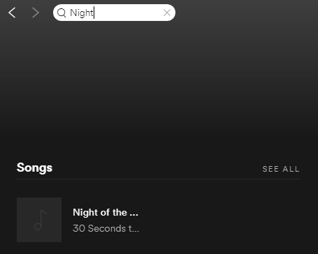 However, If I put a song in the search with the similar name of another song in my local files, it shows that instead of the actual song I want from spotify.