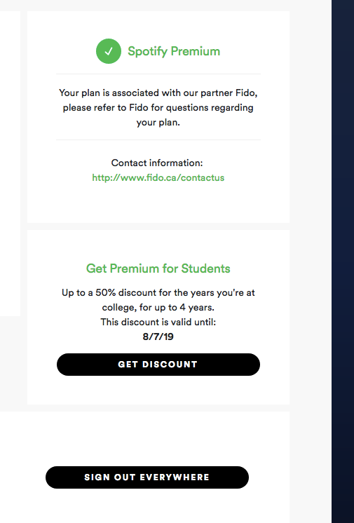 notice there isn't a check mark for "get premium for students"