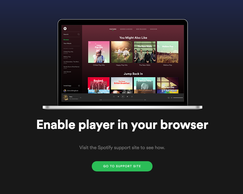 Spotify not online hotsell