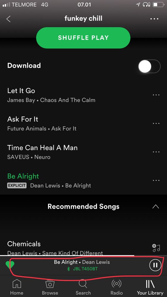 Solved: Repeat one song button is gone!!!!!! - The Spotify Community