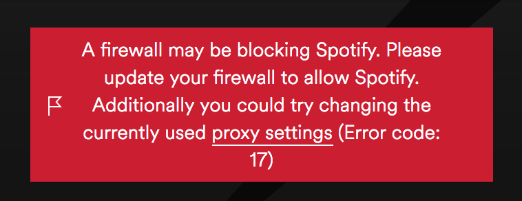 Ошибка спотифай. A Firewall May be blocking Spotify auth 16.