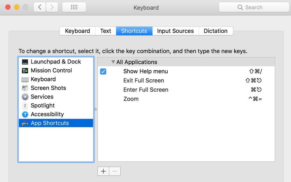 I believe its because of this. My global app shortcut for enter and exit full screen are set.