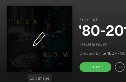 I just hover with my mouse over the playlist cover and I have the option to click