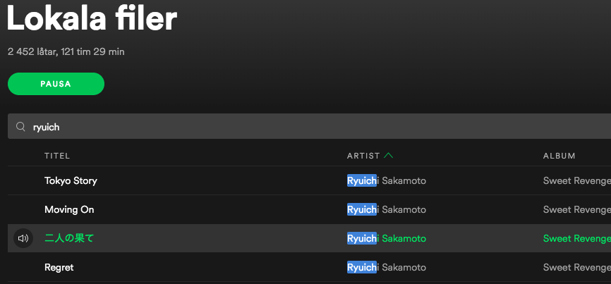 Local files not matching with Spotify catalog - The Spotify Community