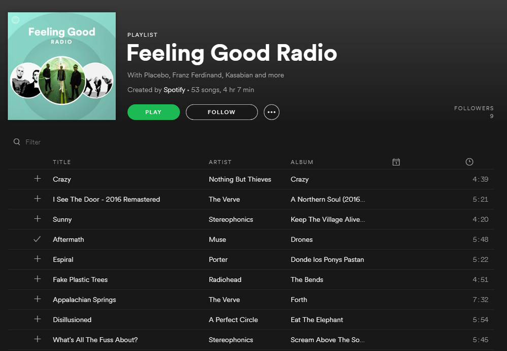 Radio] Allow base song to feature in new Radio - The Spotify Community