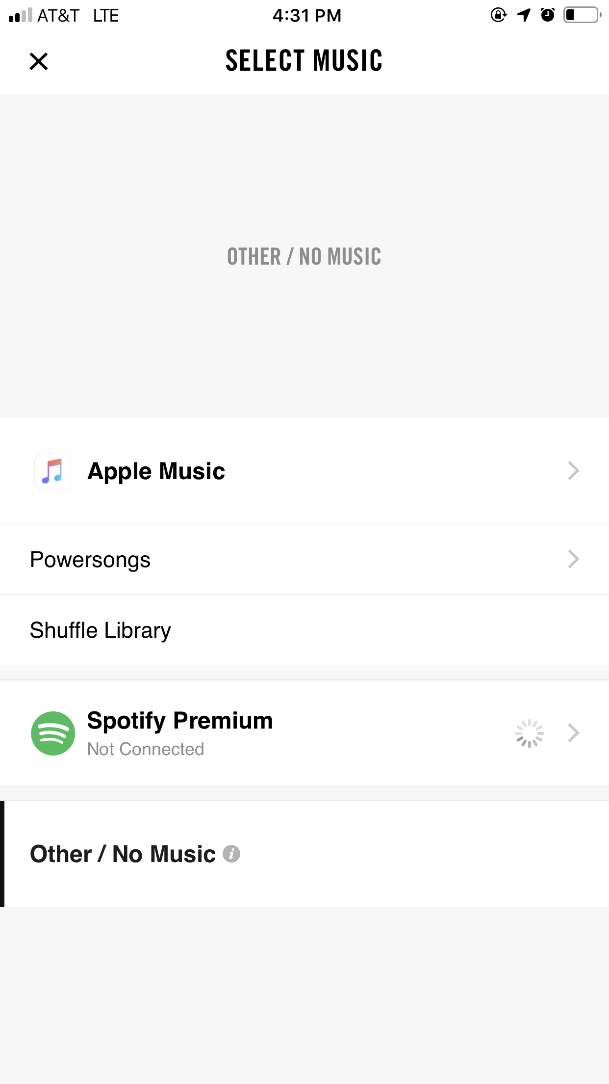 connect spotify to nike run club