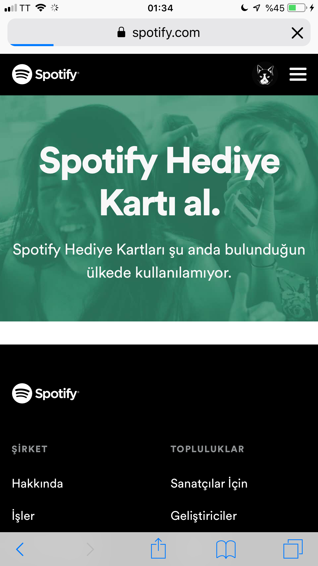 Gift cars issue (in Turkey) - The Spotify Community
