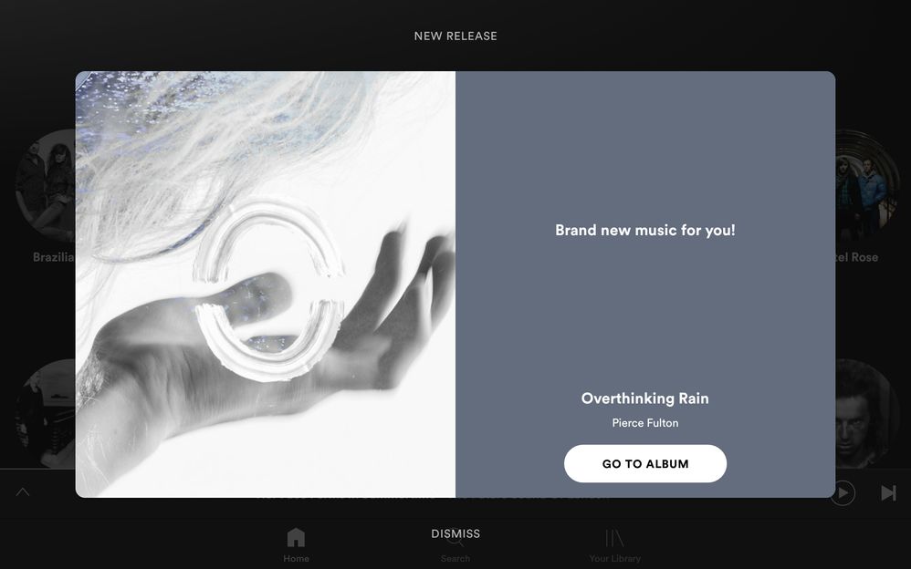 still, i get this kind of pop up ads from time to time when launching spotify.