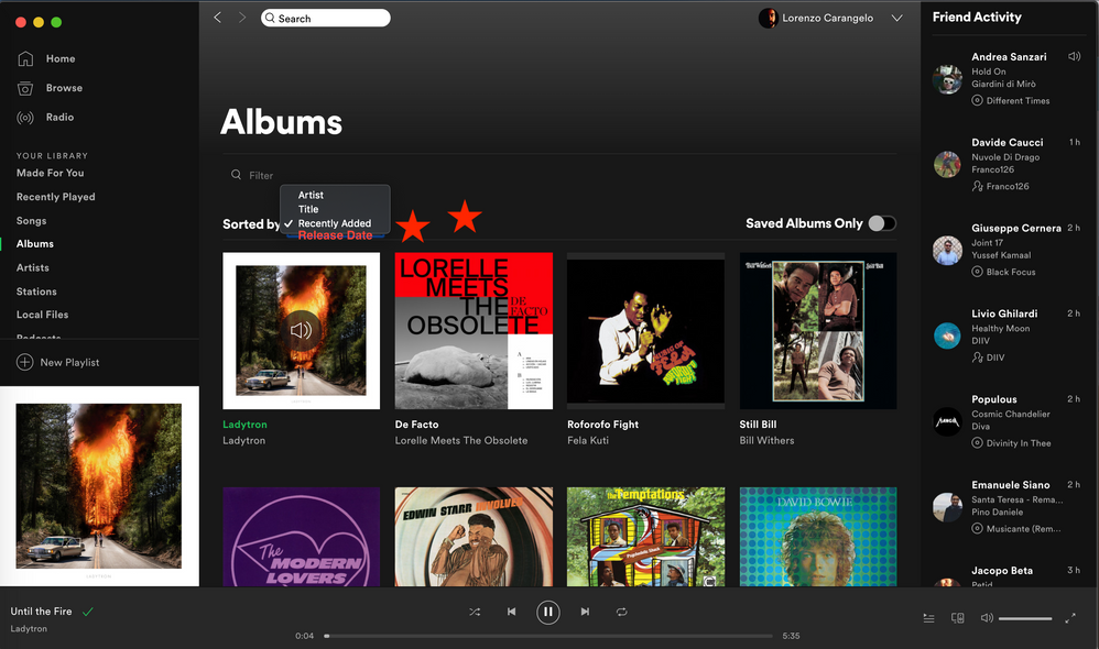 All Platforms][Your Library] Order albums by rele... - The Spotify Community