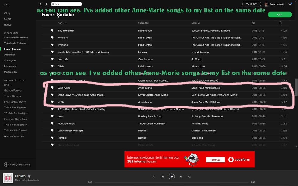 Other Anne-Marie songs