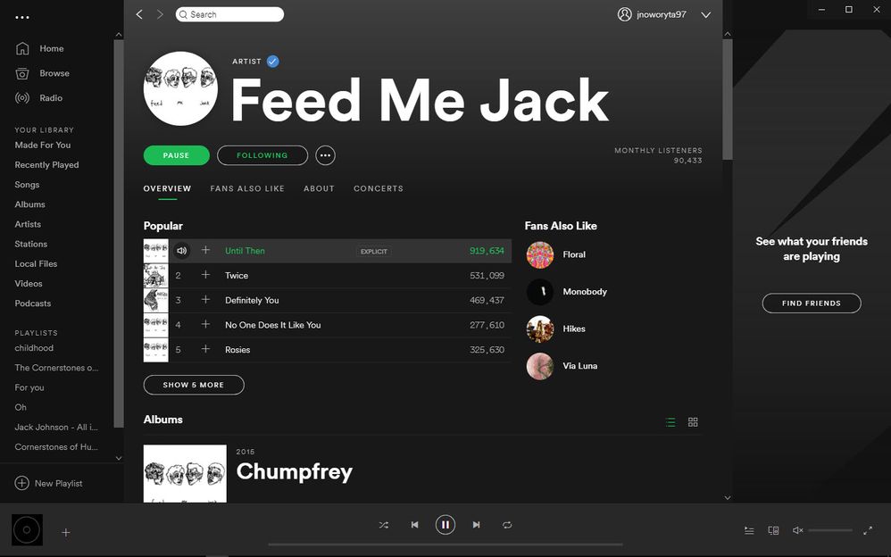 Play spotify on computer